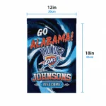 Oklahoma City Thunder Garden Flag Customized Swirl Vortex Blue Best Selling