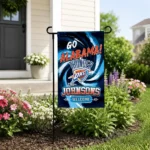 Oklahoma City Thunder Garden Flag Customized Swirl Vortex Blue Best Selling
