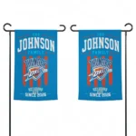 Oklahoma City Thunder Garden Flag Personalized Distressed Stripes Blue Best Selling