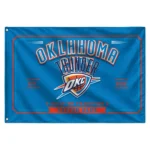 Oklahoma City Thunder House Flag Custom Ornate Border Blue Best Selling