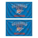 Oklahoma City Thunder House Flag Custom Ornate Border Blue Best Selling