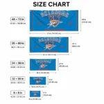 Oklahoma City Thunder House Flag Custom Ornate Border Blue Best Selling