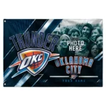 Oklahoma City Thunder House Flag Customized Diagonal Stripes Blue Best Selling