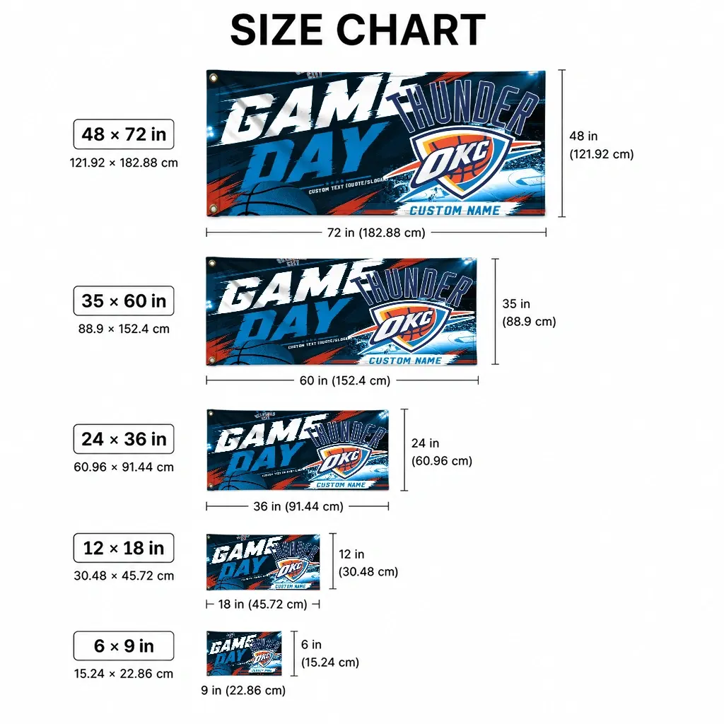 Oklahoma City Thunder House Flag Customized Energy Brushstrokes Blue High Quality Oklahoma City Thunder House Flag Customized Energy Brushstrokes Blue High Quality