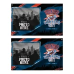 Oklahoma City Thunder House Flag Personalized Framed Photo Blue Black Best Selling