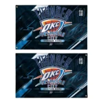 Oklahoma City Thunder House Flag Personalized Speed Slashes Blue Best Selling