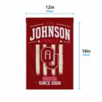 Oklahoma Sooners Garden Flag Custom Distressed Stripes Crimson Best Selling