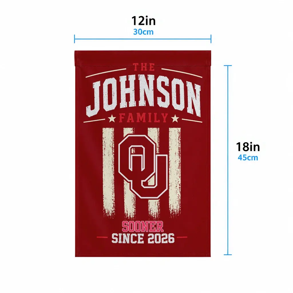 Oklahoma Sooners Garden Flag Custom Distressed Stripes Crimson High Quality Oklahoma Sooners Garden Flag Custom Distressed Stripes Crimson High Quality