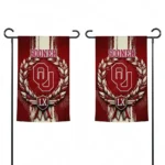 Oklahoma Sooners Garden Flag Custom Laurel Wreath Crimson Best Selling