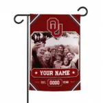 Oklahoma Sooners Garden Flag - Custom Photo Frame Crimson