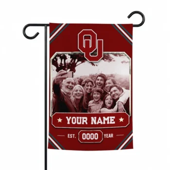 Oklahoma Sooners Garden Flag - Custom Photo Frame Crimson