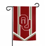 Oklahoma Sooners Garden Flag Customized Chevron Stripes Crimson Best Selling