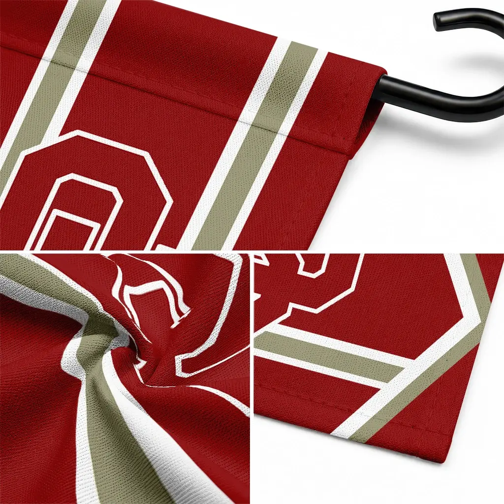 Oklahoma Sooners Garden Flag Customized Chevron Stripes Crimson Latest Model Oklahoma Sooners Garden Flag Customized Chevron Stripes Crimson Latest Model