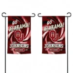 Oklahoma Sooners Garden Flag Personalized Swirl Vortex Crimson Best Selling