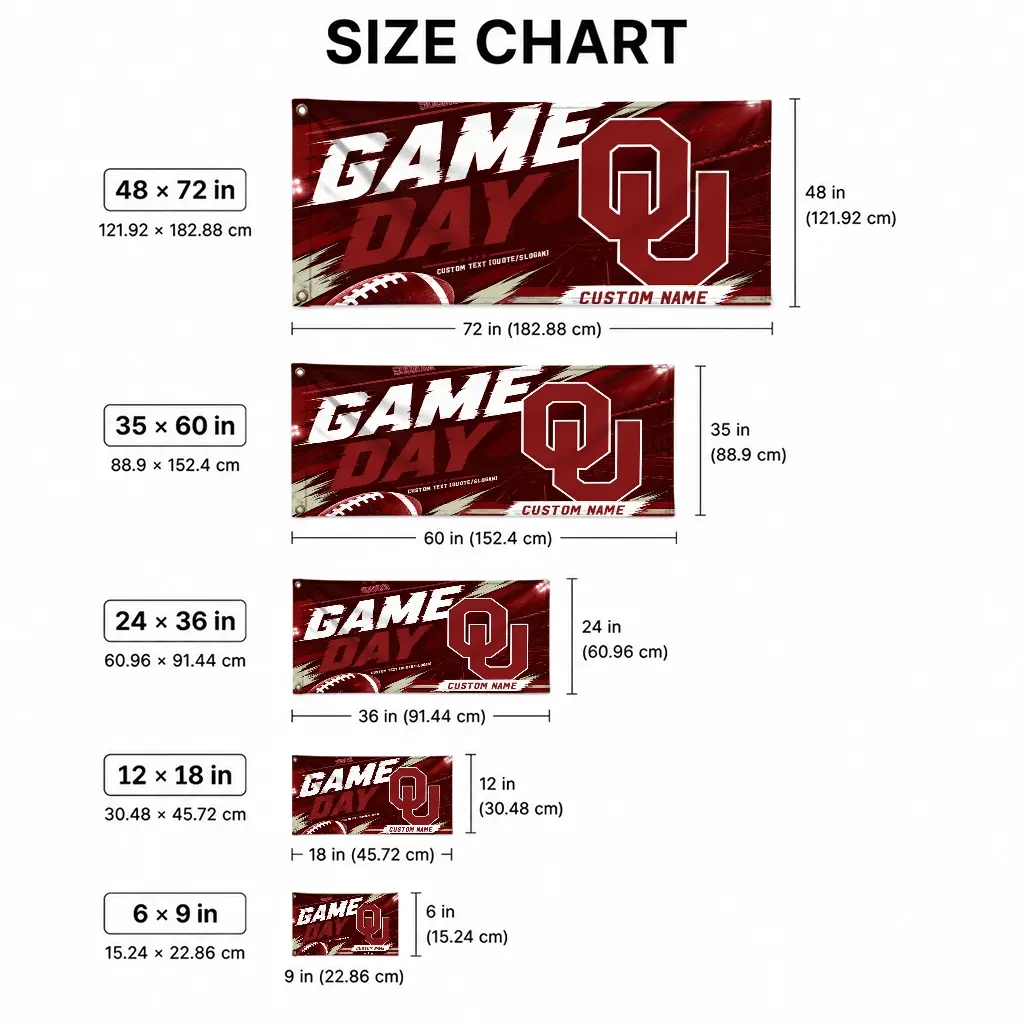 Oklahoma Sooners House Flag Personalized Action Streaks Crimson High Quality Oklahoma Sooners House Flag Personalized Action Streaks Crimson High Quality