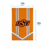 Oklahoma State Cowboys Garden Flag Custom Chevron Stripes Orange Best Selling