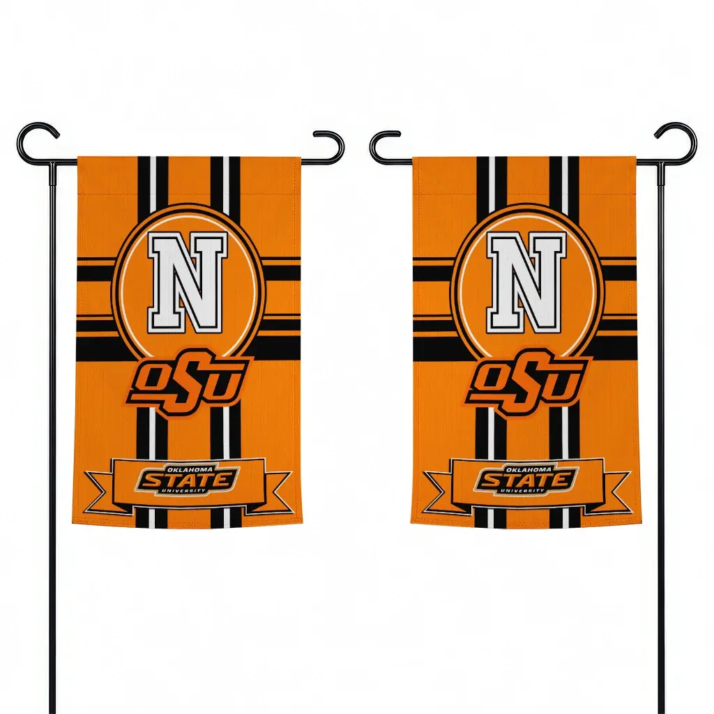 Oklahoma State Cowboys Garden Flag Custom Circle Medallion Orange Fashion Forward Oklahoma State Cowboys Garden Flag Custom Circle Medallion Orange Fashion Forward