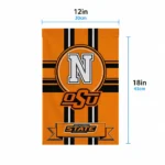Oklahoma State Cowboys Garden Flag Custom Circle Medallion Orange Best Selling