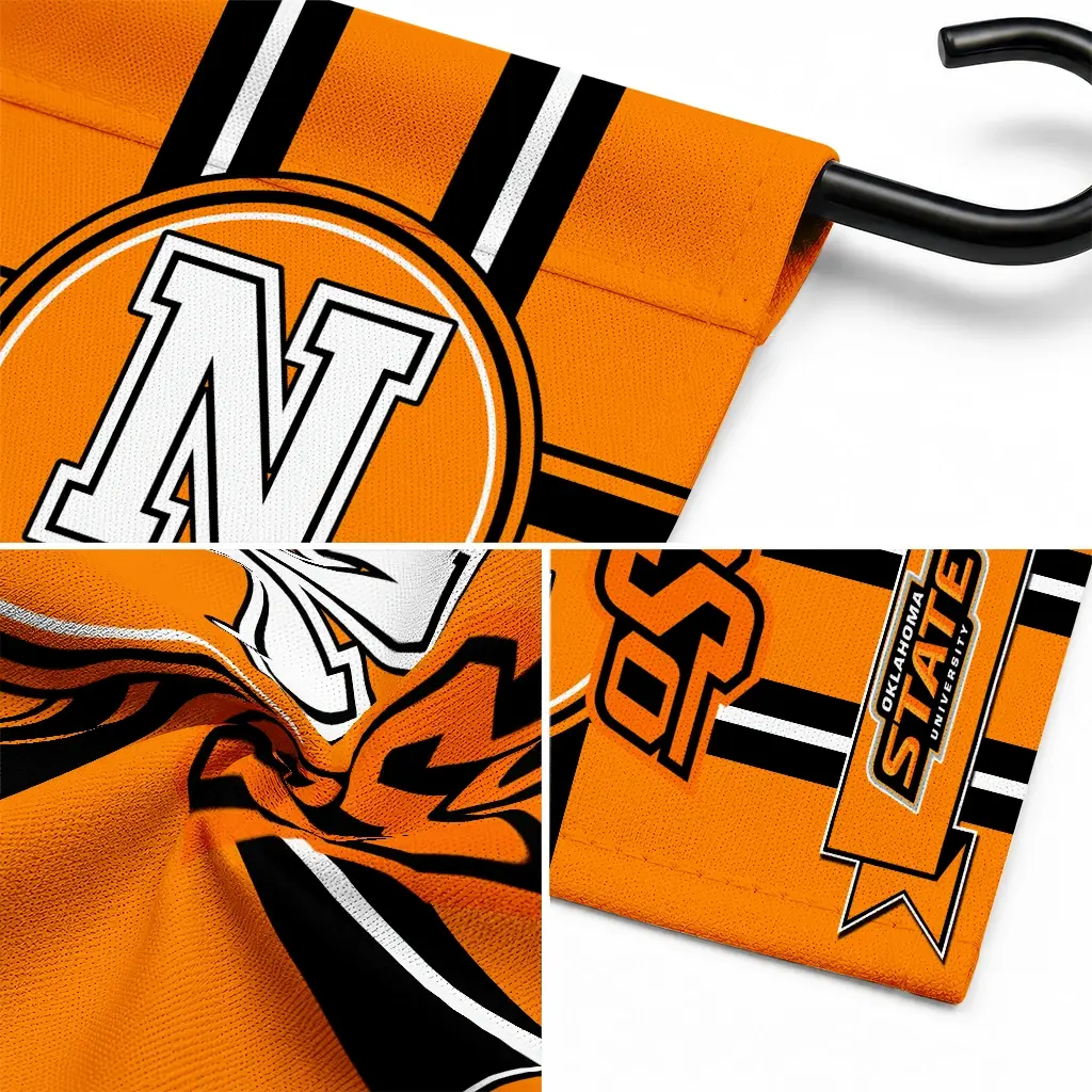 Oklahoma State Cowboys Garden Flag Custom Circle Medallion Orange Latest Model Oklahoma State Cowboys Garden Flag Custom Circle Medallion Orange Latest Model