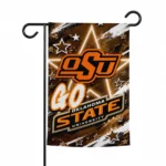Oklahoma State Cowboys Garden Flag Customized Glowing Star Orange Best Selling