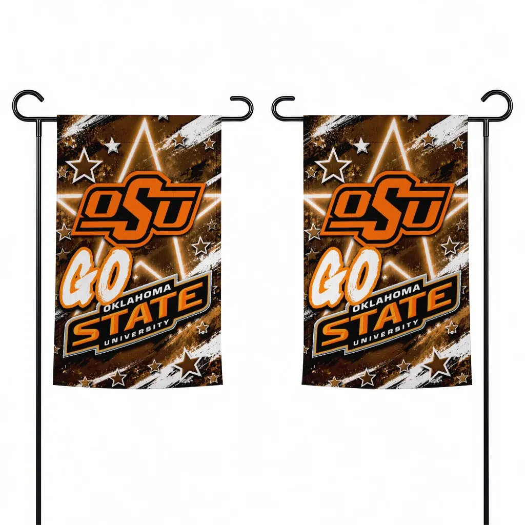 Oklahoma State Cowboys Garden Flag Customized Glowing Star Orange Fashion Forward Oklahoma State Cowboys Garden Flag Customized Glowing Star Orange Fashion Forward