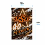 Oklahoma State Cowboys Garden Flag Customized Glowing Star Orange Best Selling