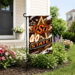 Oklahoma State Cowboys Garden Flag Customized Glowing Star Orange Best Selling