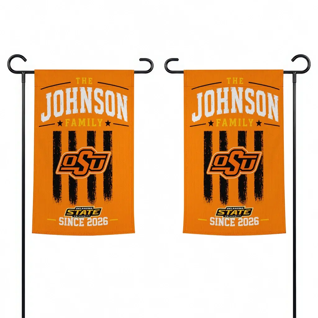 Oklahoma State Cowboys Garden Flag Personalized Distressed Stripes Orange Fashion Forward Oklahoma State Cowboys Garden Flag Personalized Distressed Stripes Orange Fashion Forward