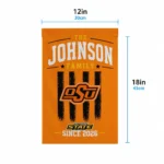Oklahoma State Cowboys Garden Flag Personalized Distressed Stripes Orange Best Selling