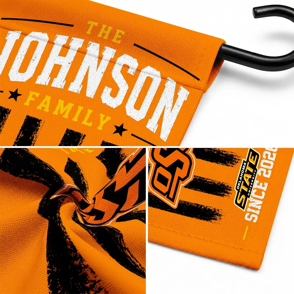 Oklahoma State Cowboys Garden Flag Personalized Distressed Stripes Orange Latest Model Oklahoma State Cowboys Garden Flag Personalized Distressed Stripes Orange Latest Model