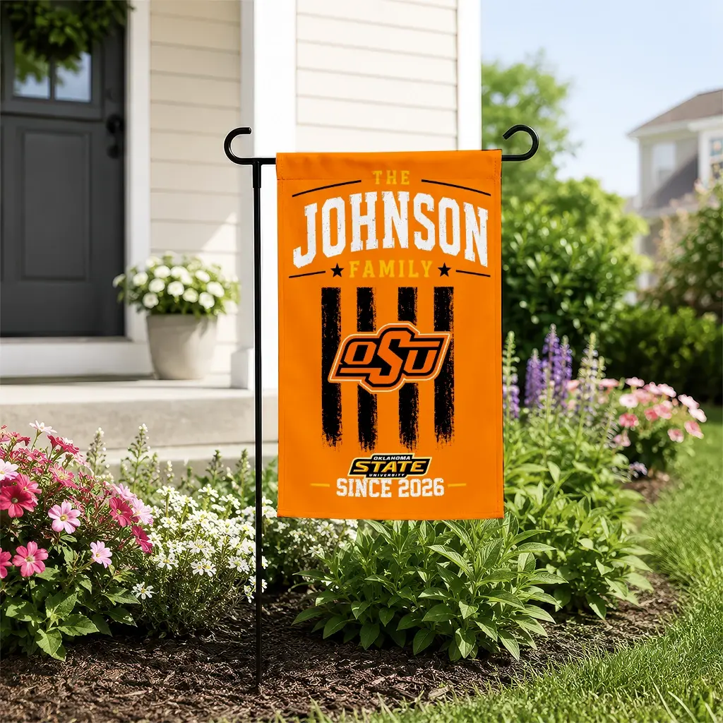 Oklahoma State Cowboys Garden Flag Personalized Distressed Stripes Orange New Arrival Oklahoma State Cowboys Garden Flag Personalized Distressed Stripes Orange New Arrival