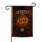 Oklahoma State Cowboys Garden Flag Personalized Laurel Wreath Orange Best Selling