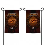 Oklahoma State Cowboys Garden Flag Personalized Laurel Wreath Orange Best Selling