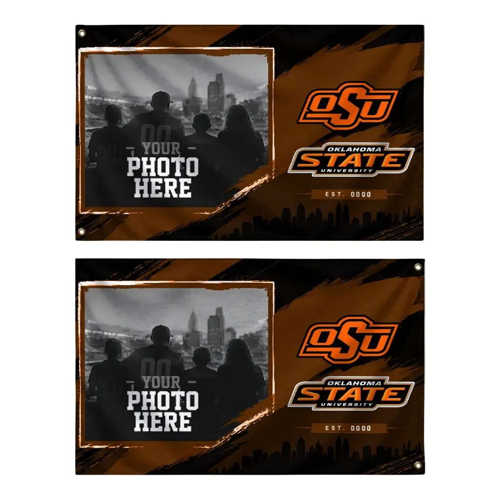 Oklahoma State Cowboys House Flag Personalized Framed Photo Orange Black Fashion Forward Oklahoma State Cowboys House Flag Personalized Framed Photo Orange Black Fashion Forward