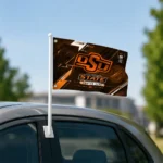 Oklahoma State Cowboys House Flag Personalized Speed Slashes Orange Best Selling