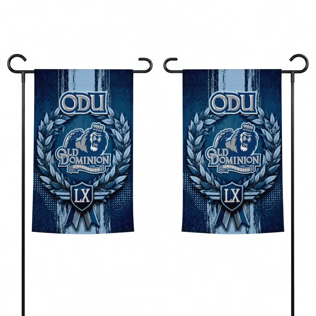 Old Dominion Monarchs Garden Flag Custom Laurel Wreath Blue Fashion Forward Old Dominion Monarchs Garden Flag Custom Laurel Wreath Blue Fashion Forward
