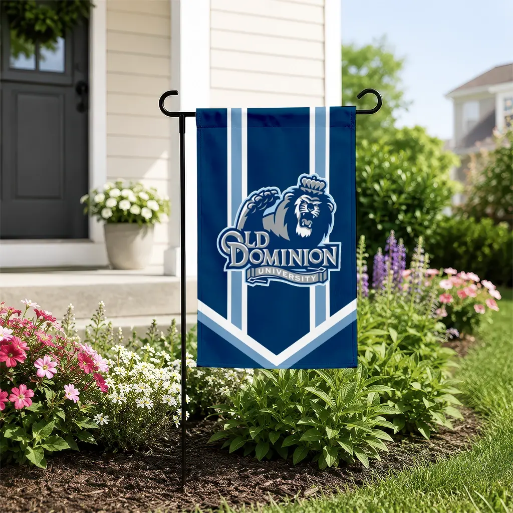 Old Dominion Monarchs Garden Flag Customized Chevron Stripes Blue New Arrival Old Dominion Monarchs Garden Flag Customized Chevron Stripes Blue New Arrival