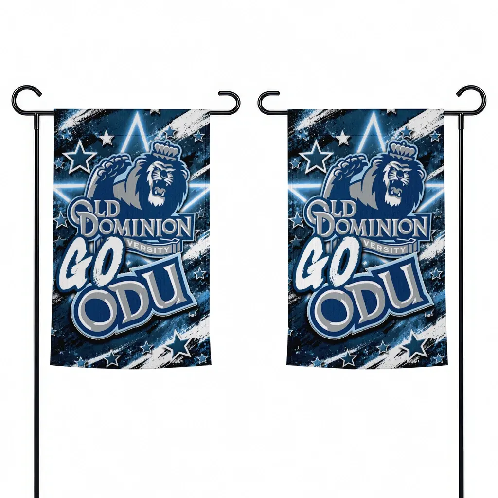 Old Dominion Monarchs Garden Flag Personalized Glowing Star Blue Fashion Forward Old Dominion Monarchs Garden Flag Personalized Glowing Star Blue Fashion Forward