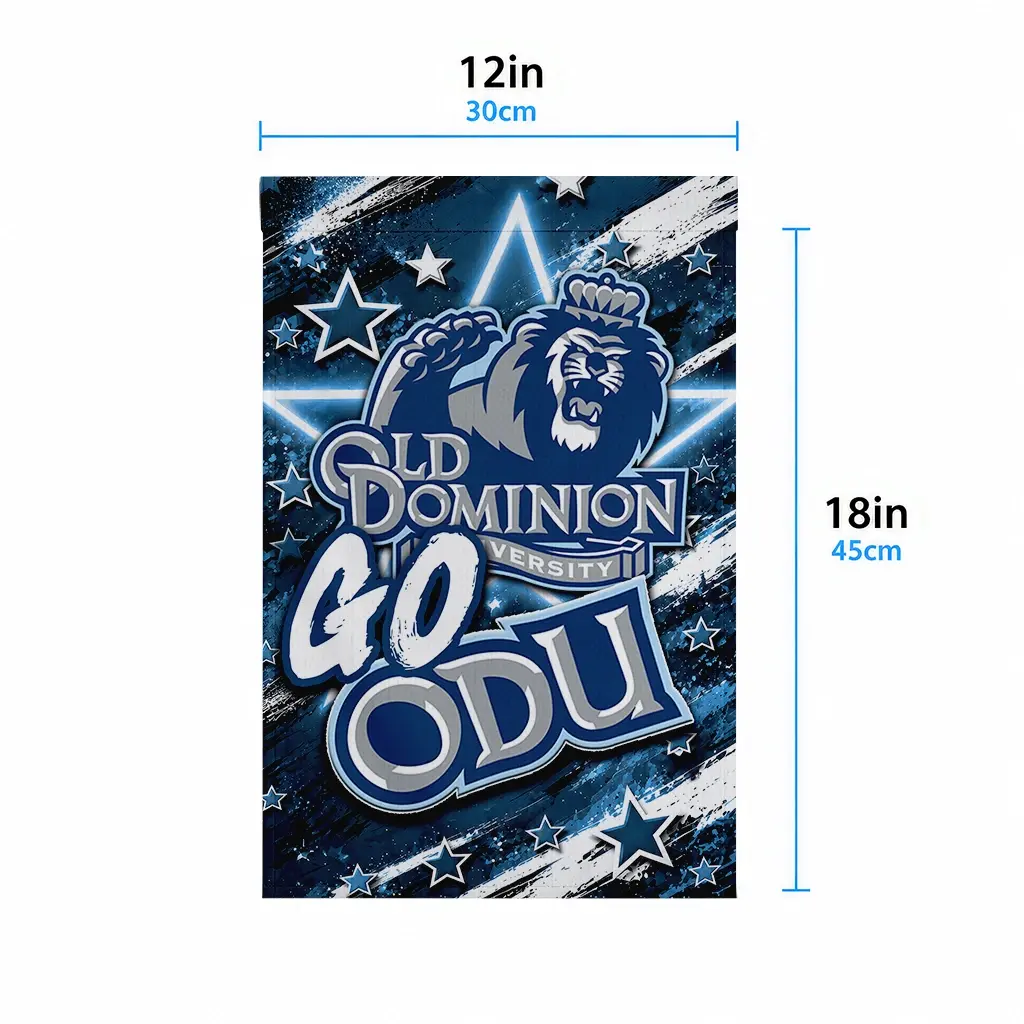 Old Dominion Monarchs Garden Flag Personalized Glowing Star Blue High Quality Old Dominion Monarchs Garden Flag Personalized Glowing Star Blue High Quality