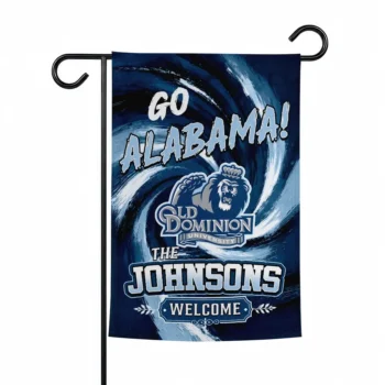 Old Dominion Monarchs Garden Flag Personalized Swirl Vortex Blue Best Selling