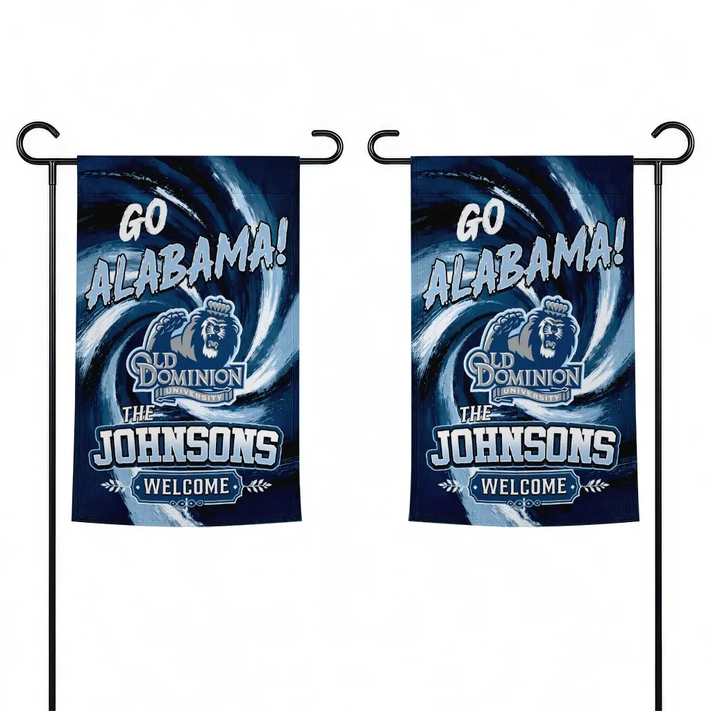Old Dominion Monarchs Garden Flag Personalized Swirl Vortex Blue Fashion Forward Old Dominion Monarchs Garden Flag Personalized Swirl Vortex Blue Fashion Forward