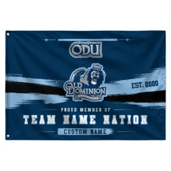 Old Dominion Monarchs House Flag Customized Brushed Streaks Blue Best Selling