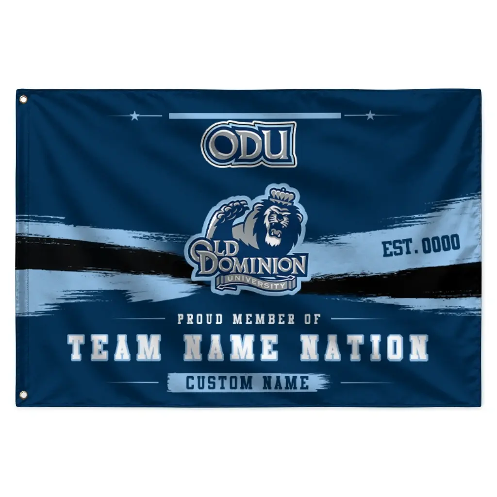 Old Dominion Monarchs House Flag Customized Brushed Streaks Blue Best Selling Old Dominion Monarchs House Flag Customized Brushed Streaks Blue Best Selling