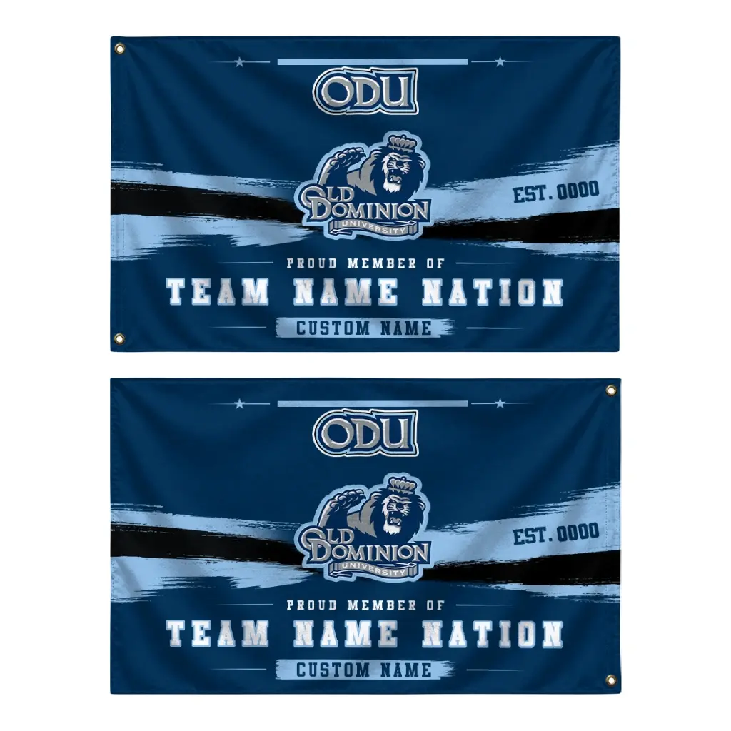 Old Dominion Monarchs House Flag Customized Brushed Streaks Blue Fashion Forward Old Dominion Monarchs House Flag Customized Brushed Streaks Blue Fashion Forward
