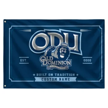 Old Dominion Monarchs House Flag Customized Ornate Border Blue Best Selling