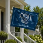 Old Dominion Monarchs House Flag Customized Ornate Border Blue Best Selling
