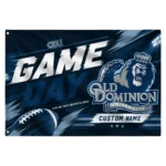 Old Dominion Monarchs House Flag Personalized Action Streaks Blue Best Selling