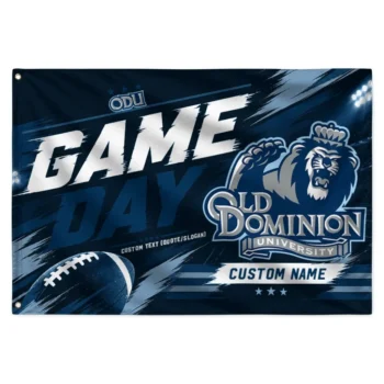 Old Dominion Monarchs House Flag Personalized Action Streaks Blue Best Selling