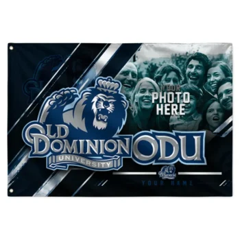 Old Dominion Monarchs House Flag Personalized Diagonal Stripes Blue Best Selling