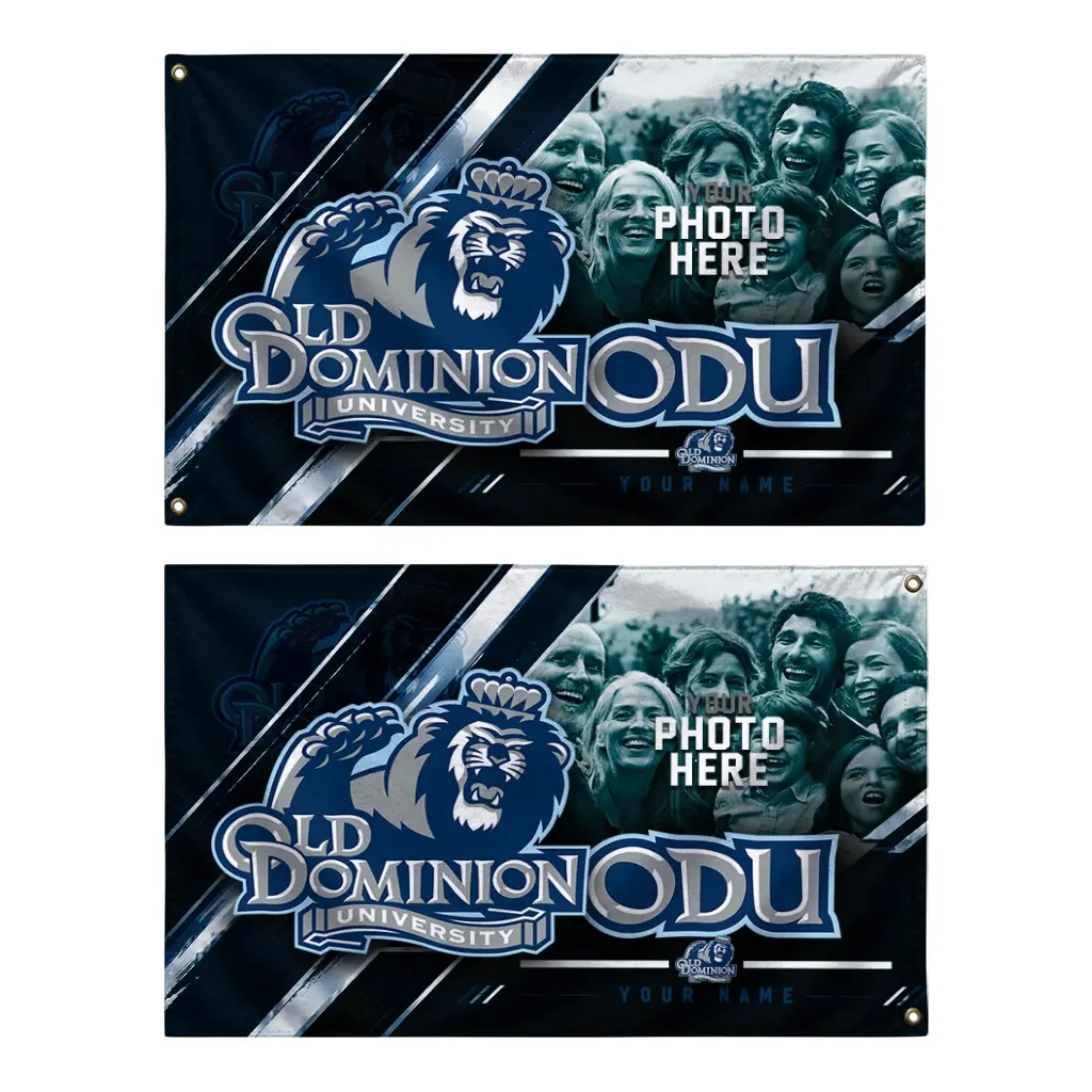 Old Dominion Monarchs House Flag Personalized Diagonal Stripes Blue Fashion Forward Old Dominion Monarchs House Flag Personalized Diagonal Stripes Blue Fashion Forward